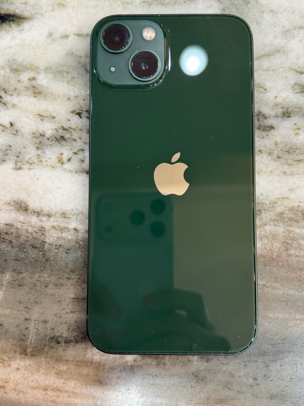 Apple iPhone 13 Deep Green Glass Back with Dual Rear Cameras